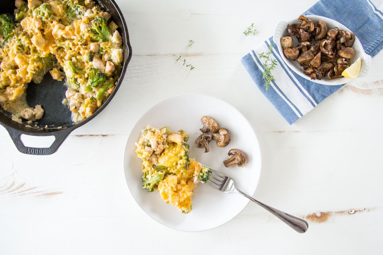 Cheesy Chicken, Broccoli and Rice Casserole