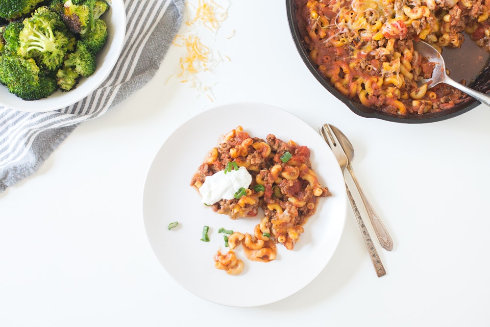 American Goulash with Mushrooms and Lentils