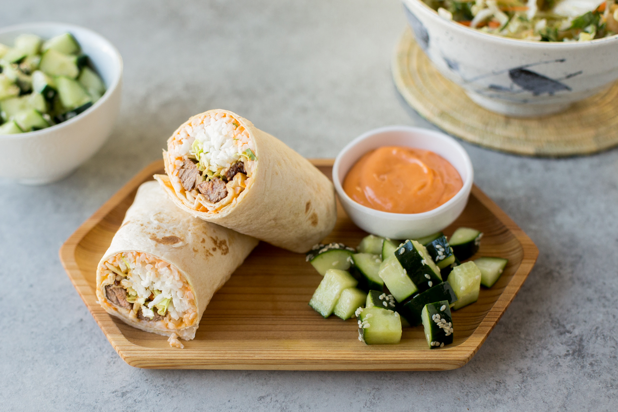 Korean Steak Burritos 