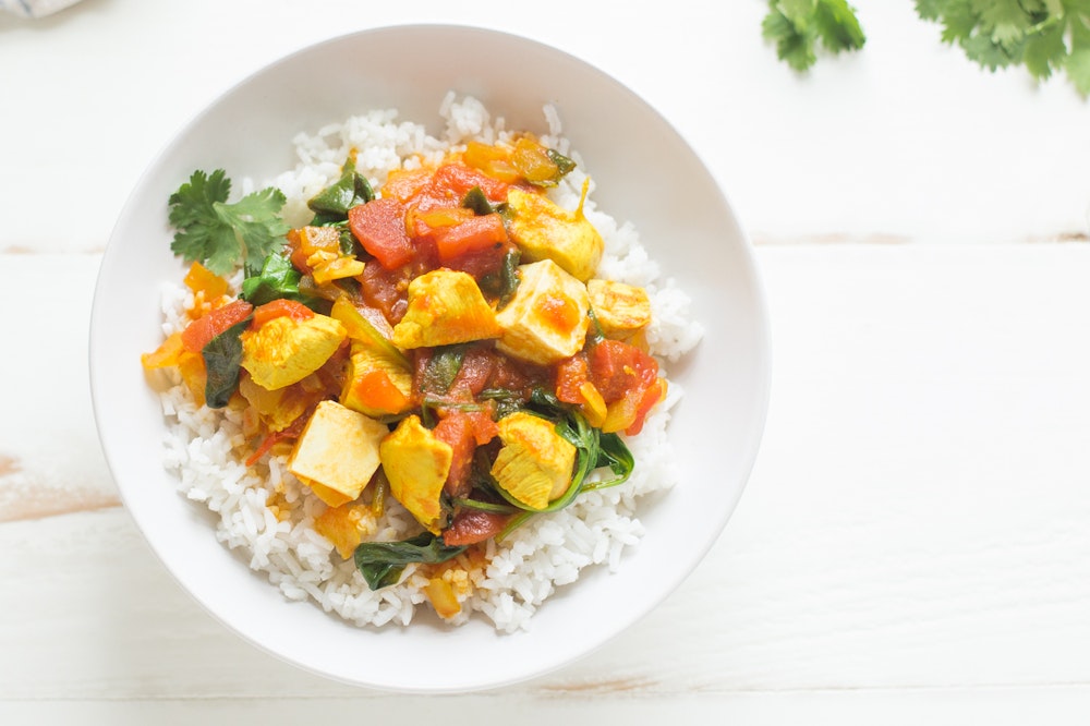 Paneer and Chickpea Curry 