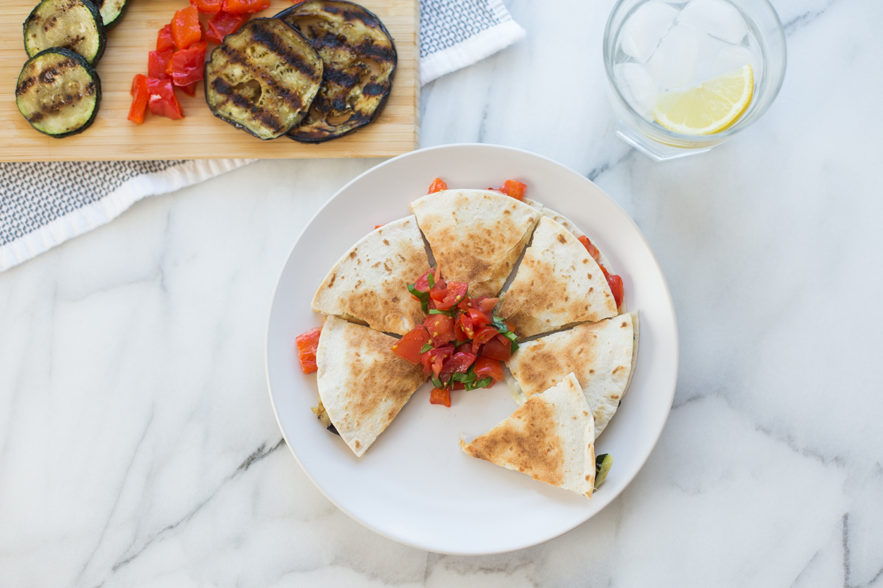 Italian-Style Vegetable Quesadillas