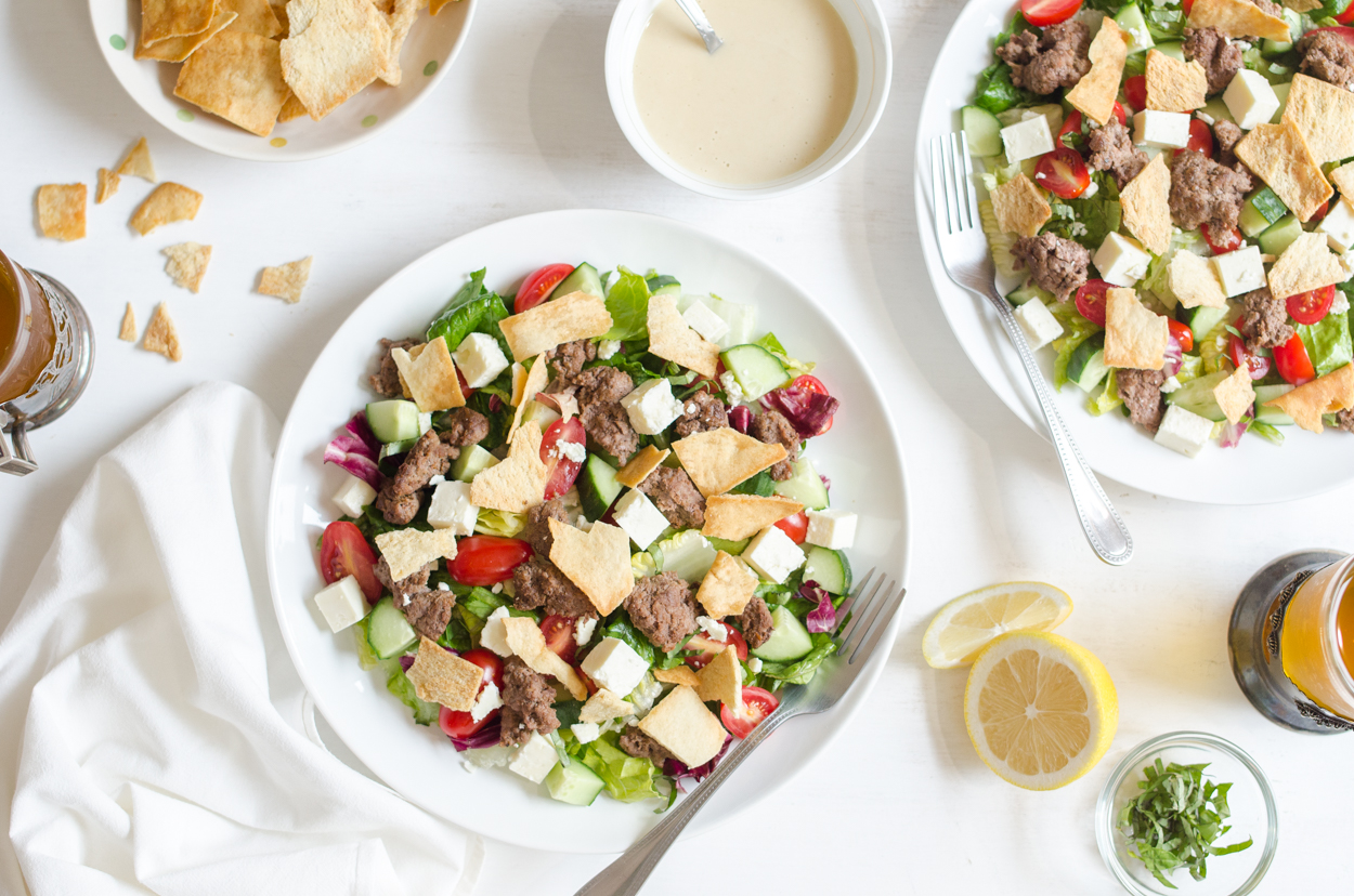Chickpea Fattoush Salad