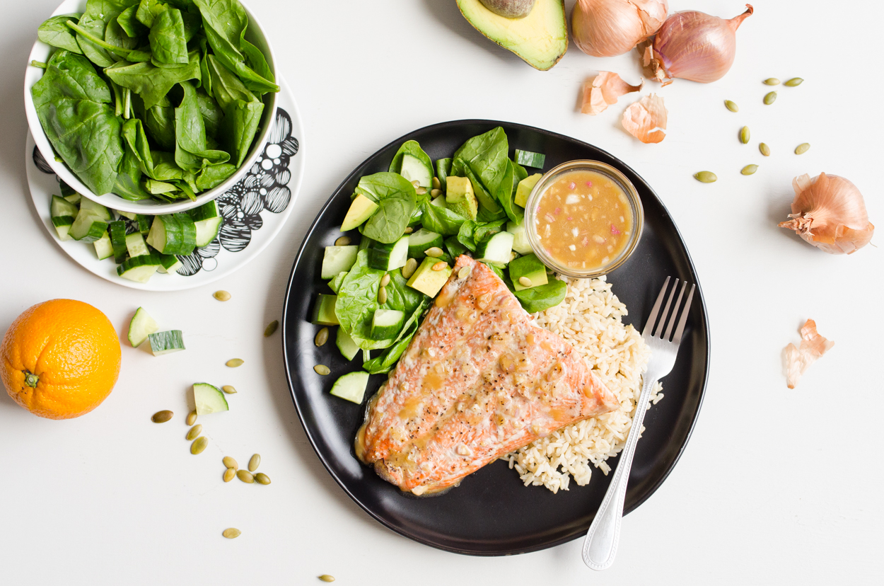 Salmon with Orange Vinaigrette