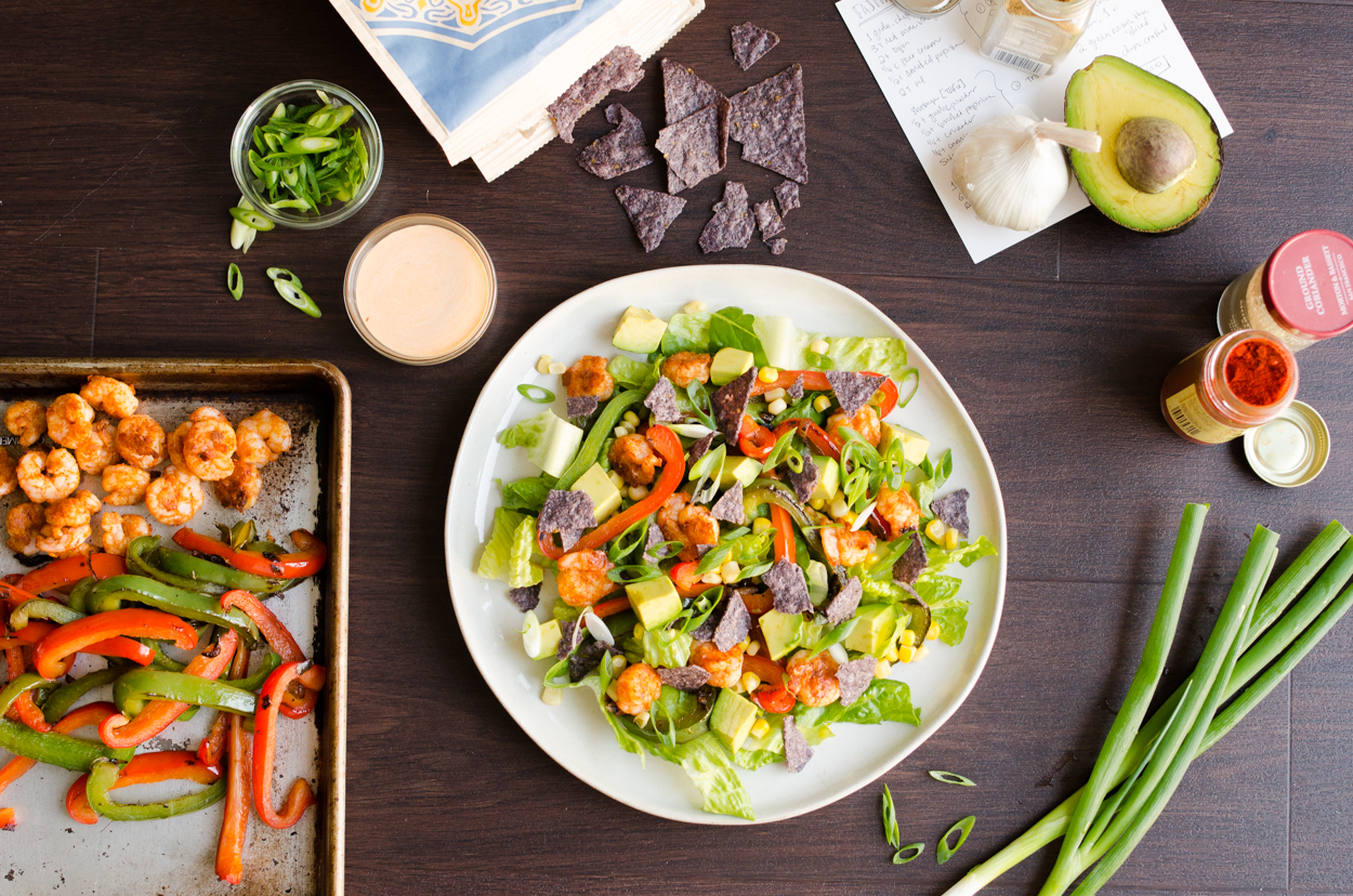Shrimp Fajita Salad