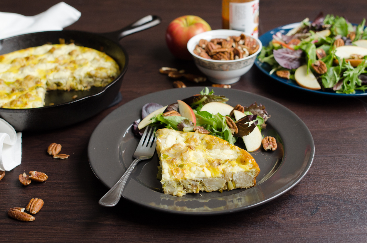 Ricotta, Leek, and Cauliflower Frittata