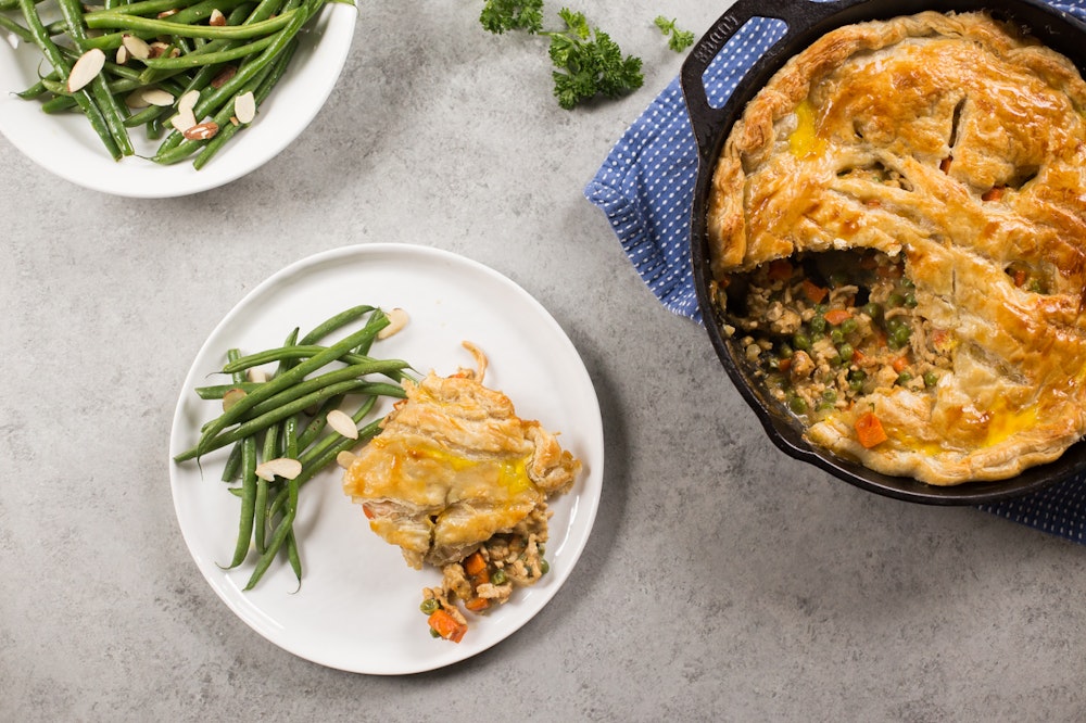 Vegetable Pot Pie with White Beans