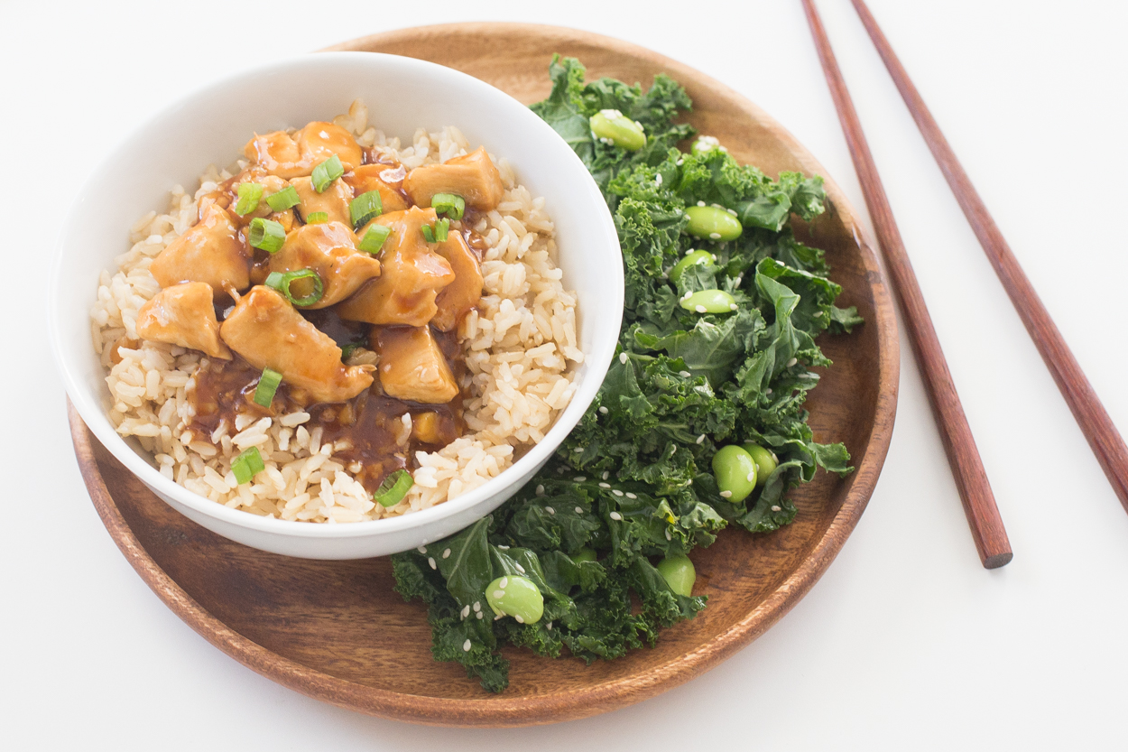 Teriyaki Chicken Brown Rice Bowls
