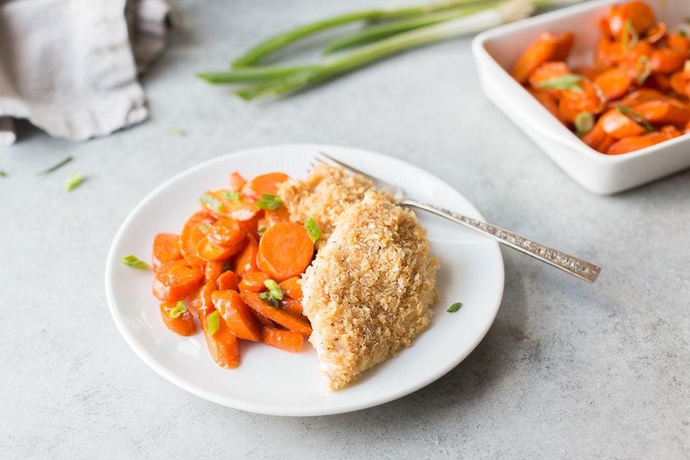 Aminos-Maple Almond Crusted Chicken Breasts 
