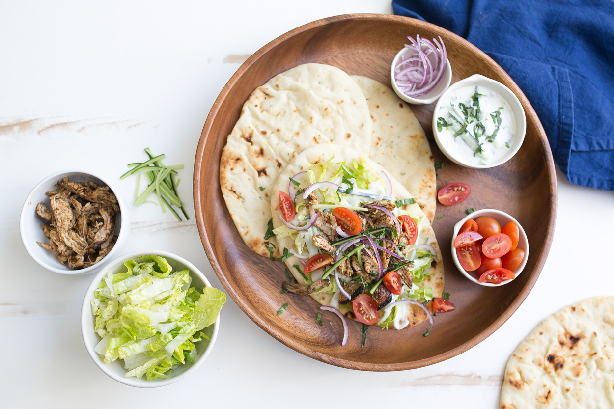 Rotisserie Chicken Shawarma Wraps