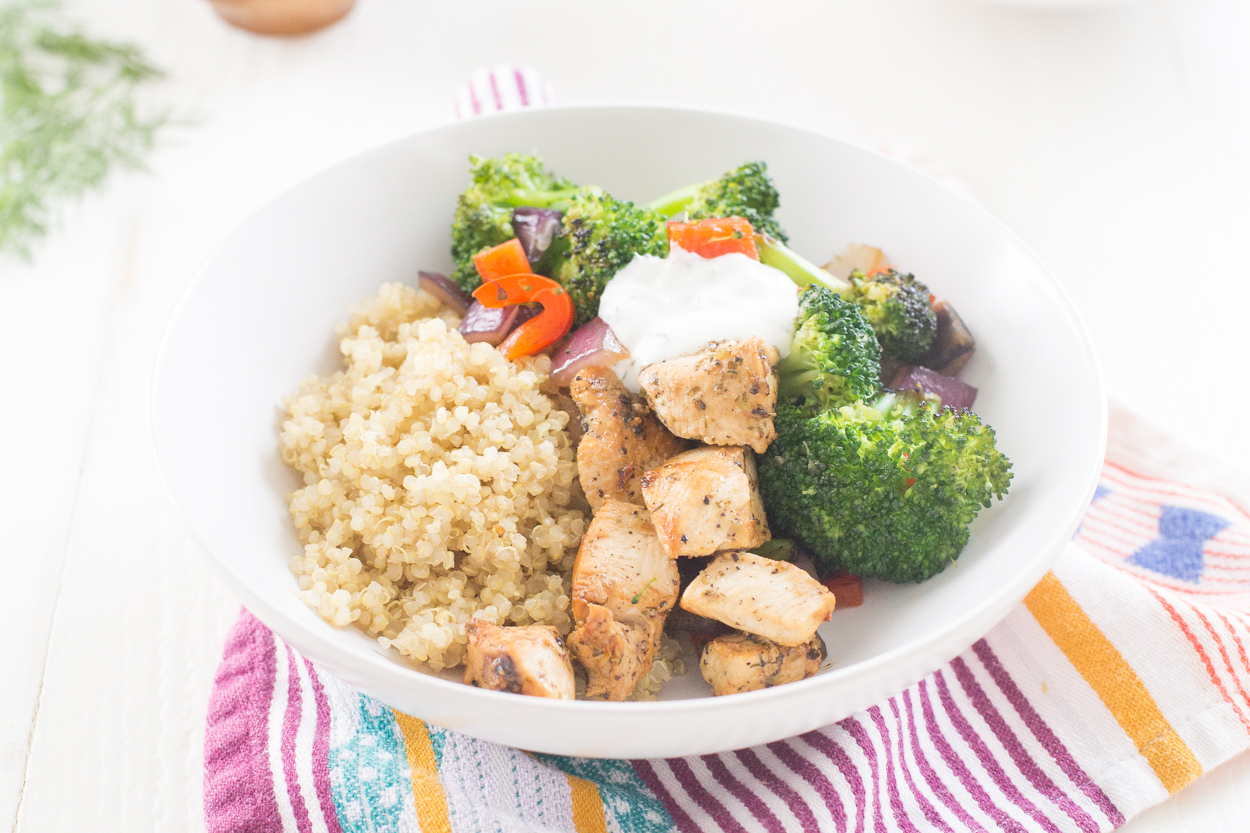 Greek Chicken Quinoa Bowls Cook Smarts