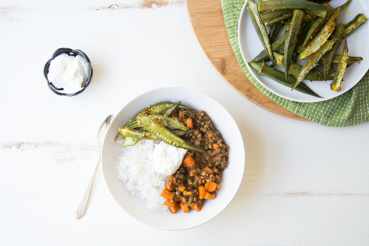 Curried Lentils with Rice