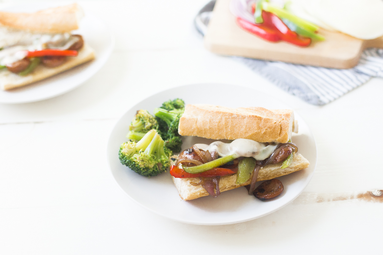 Mushroom and Bell Pepper Hoagies
