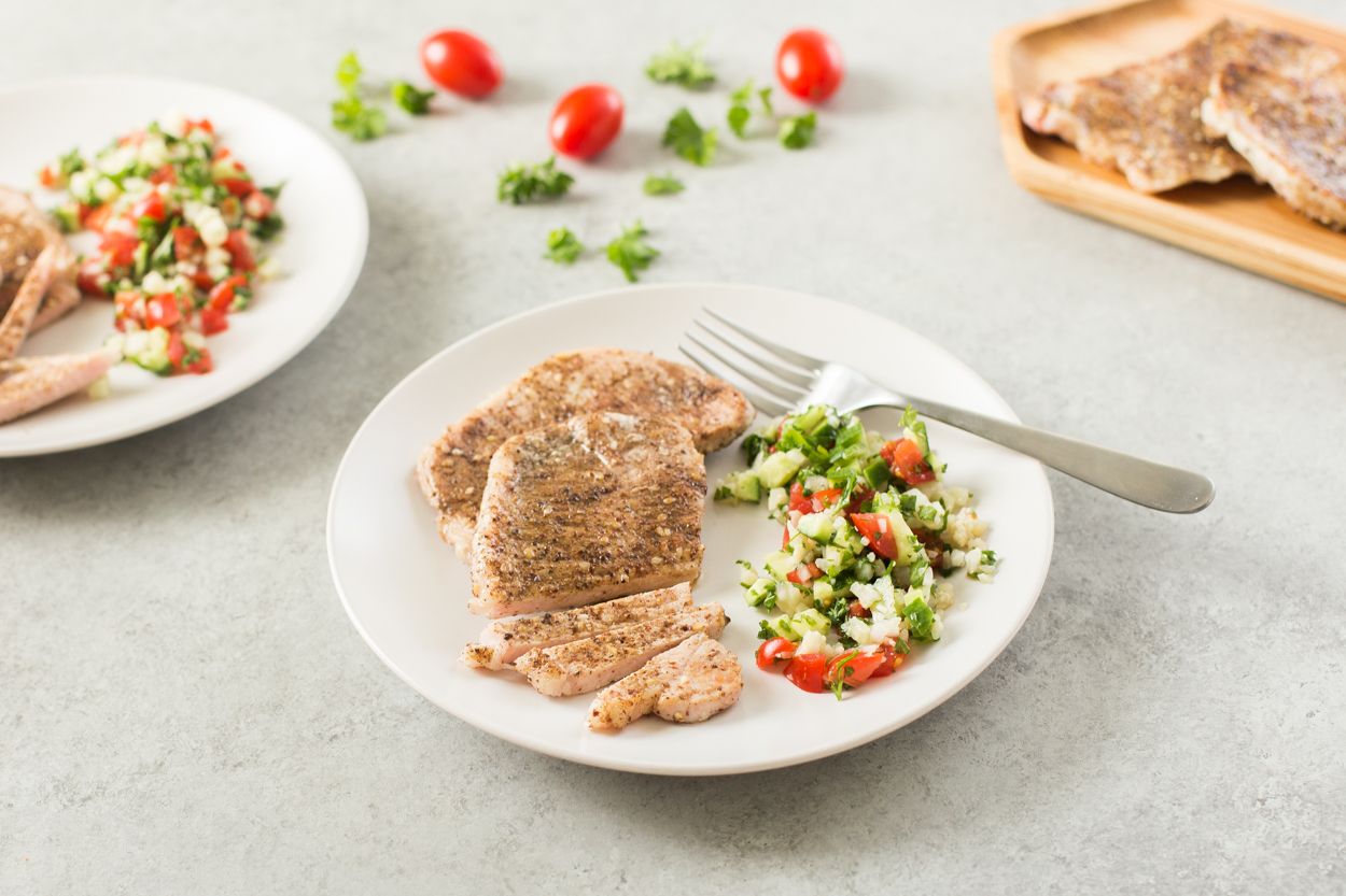Za'atar Rubbed Pork Chop Cook Smarts