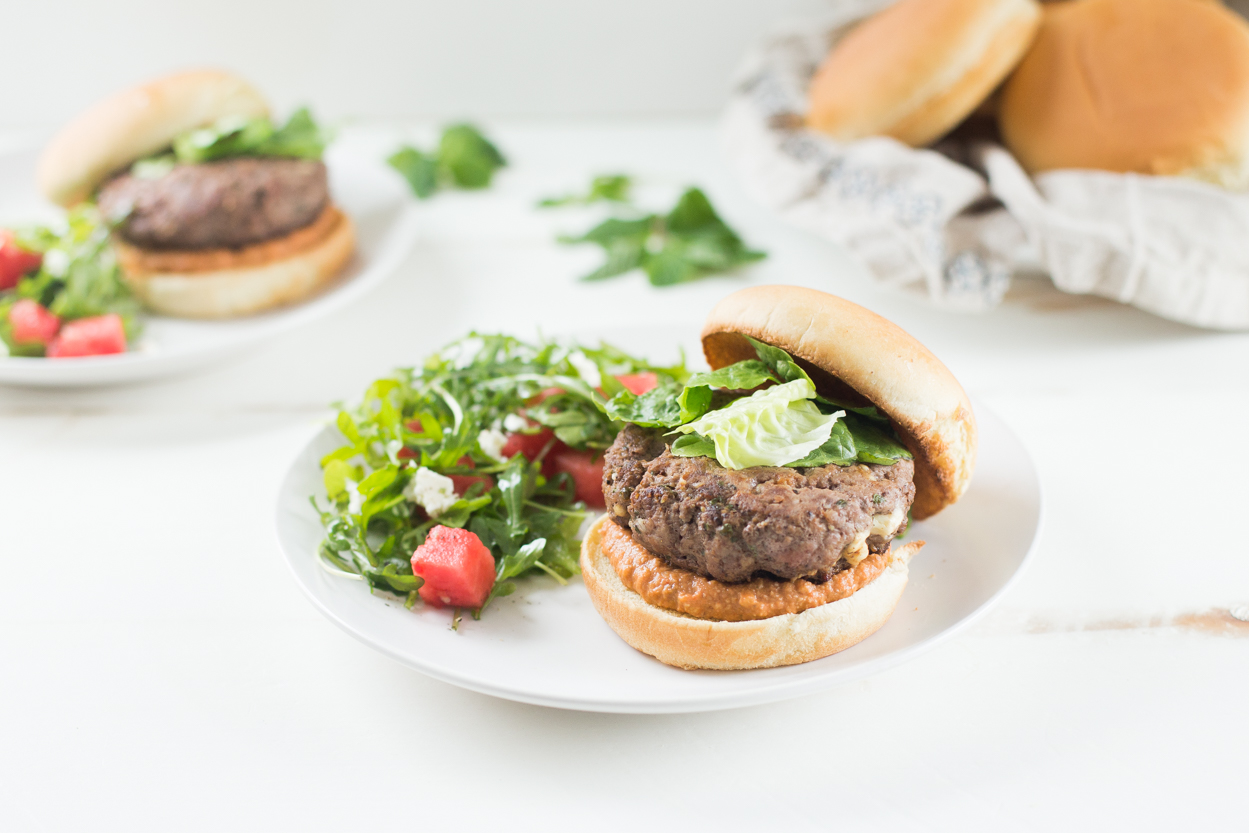 Lamb and Feta Burger 