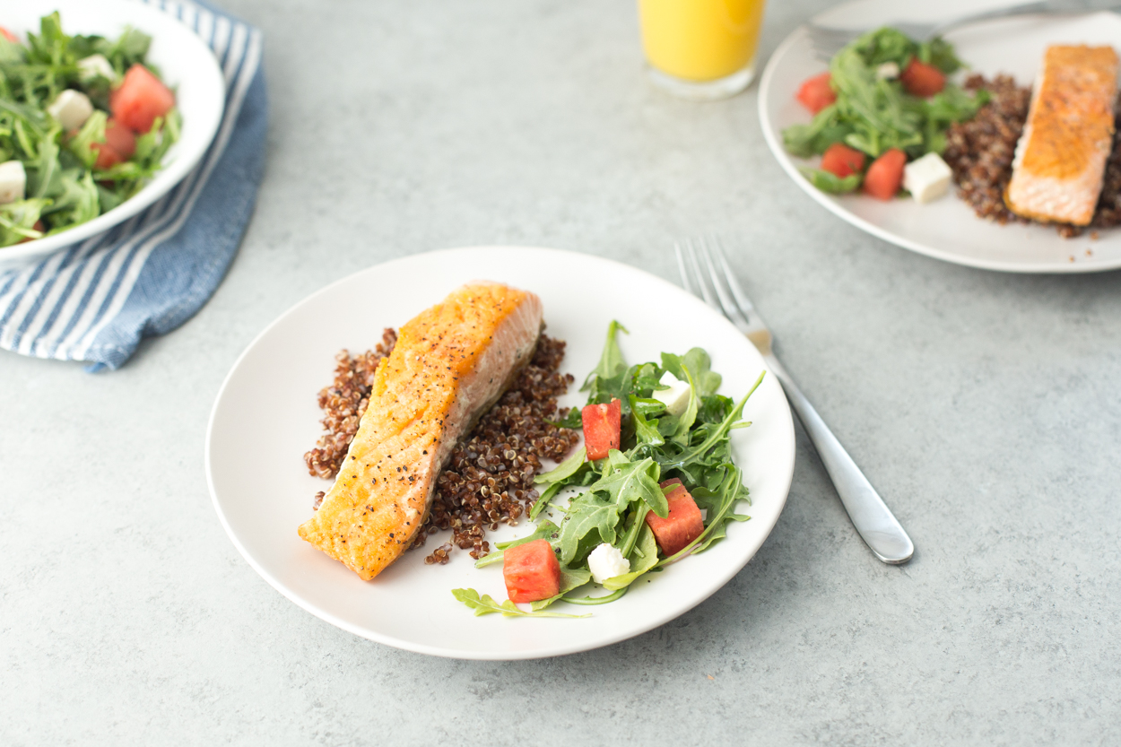 Grilled Salmon with Orange Vinaigrette