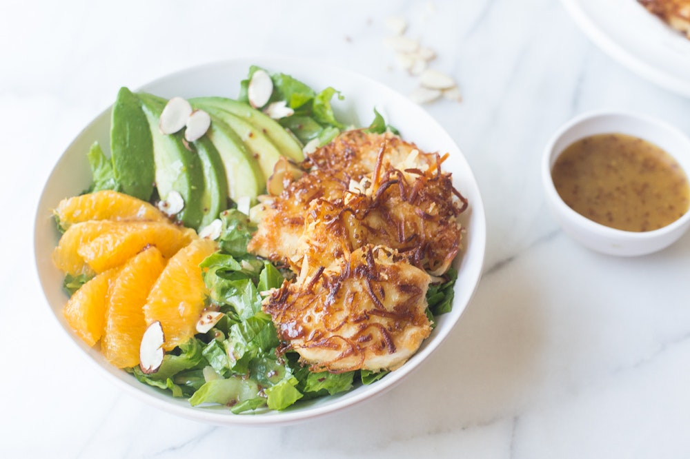 Coconut Crusted Chicken Salad