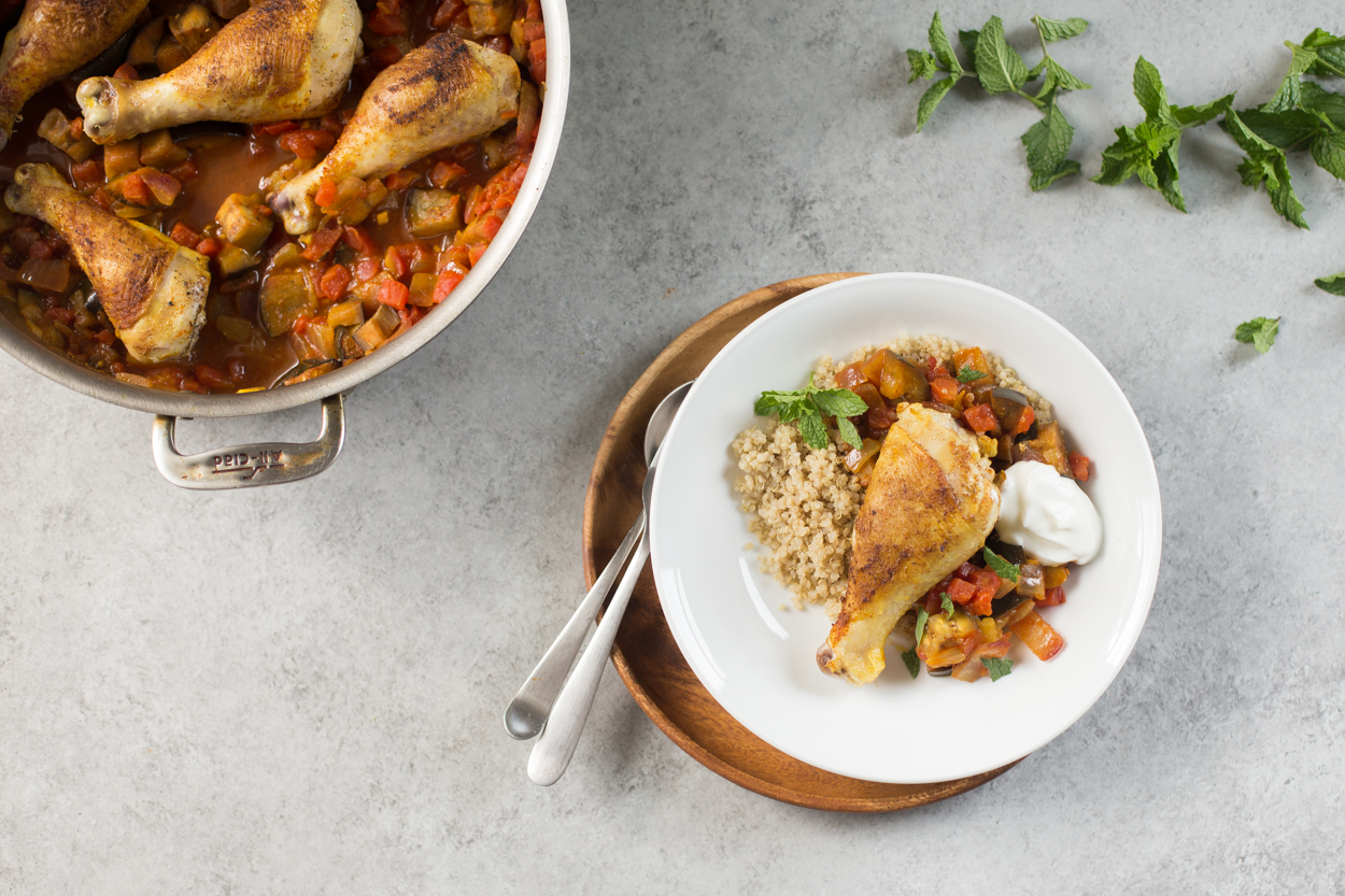 Moroccan Chicken with Tomatoes and Eggplant Cook Smarts