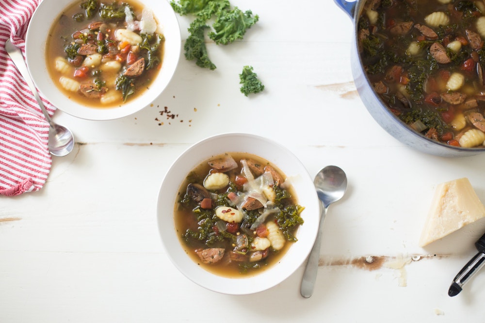 Gnocchi and Kidney Bean Soup