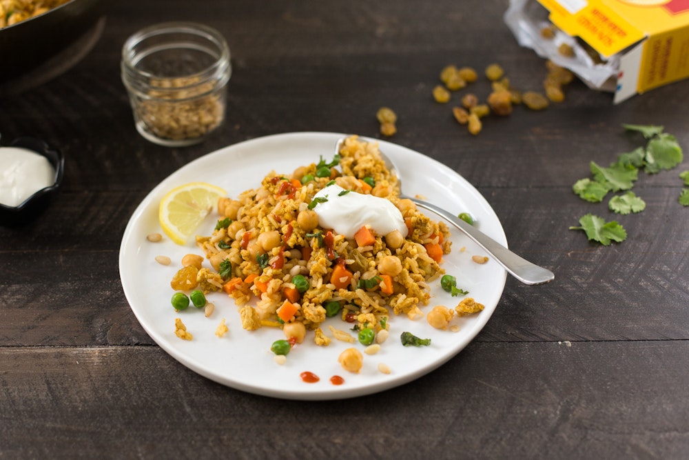 Middle Eastern Fried Rice with Chickpeas