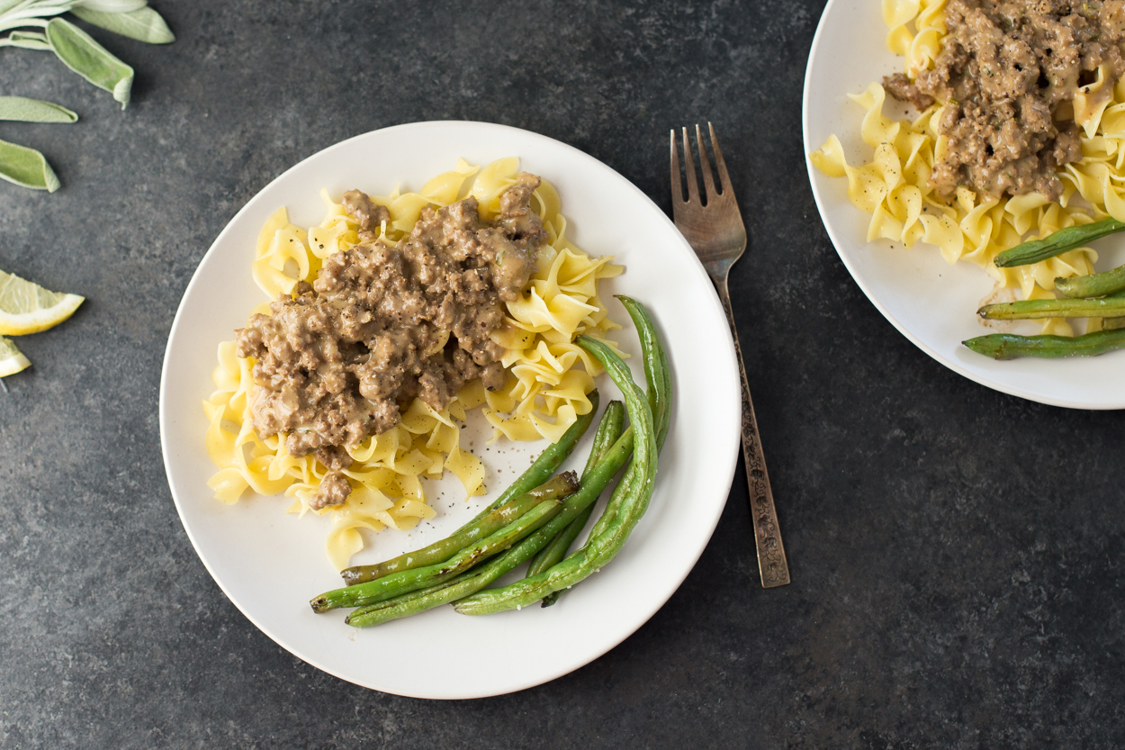 Ground Beef Stroganoff 