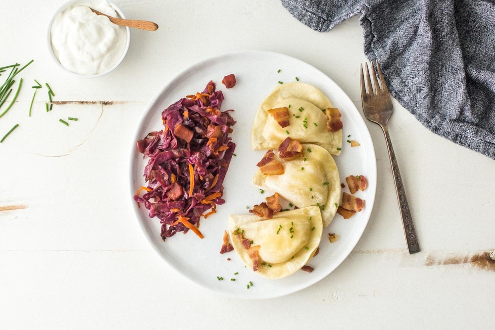 Pierogi with Bacon and Chives 