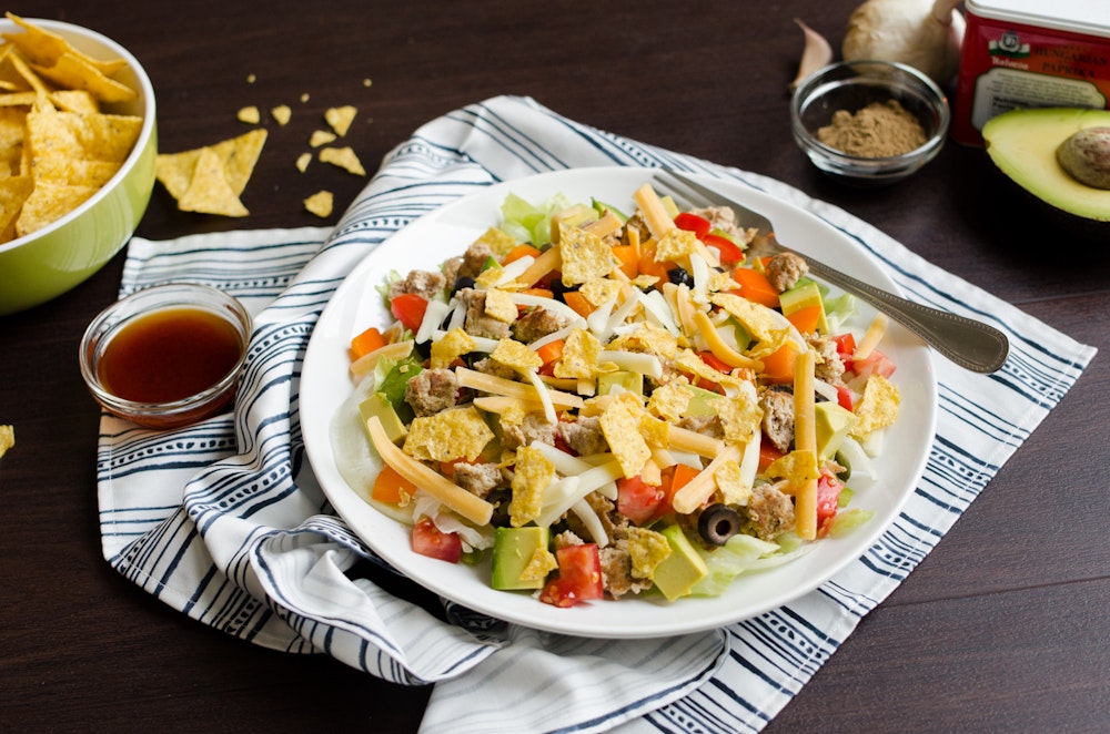Taco Salad with Ground Beef