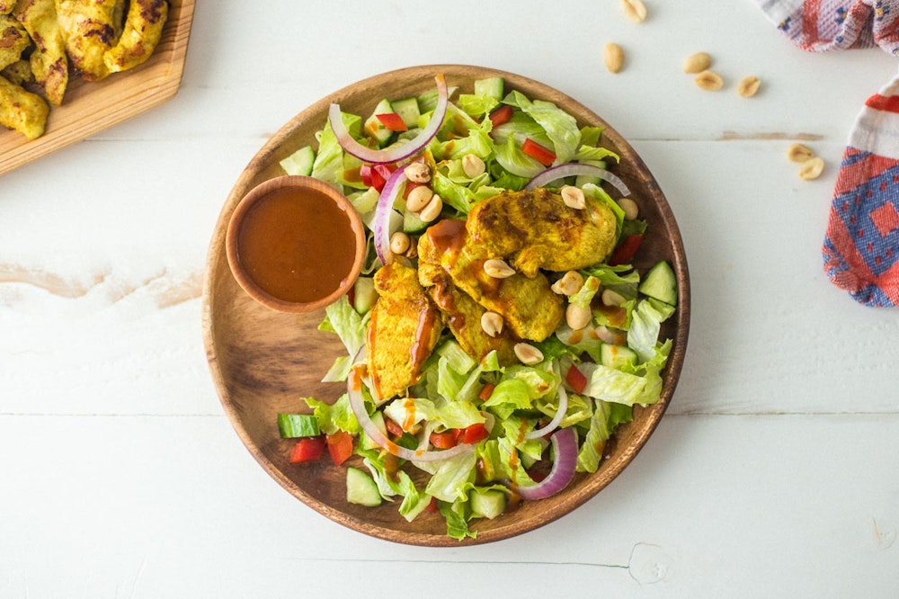 Chicken Satay Salad 