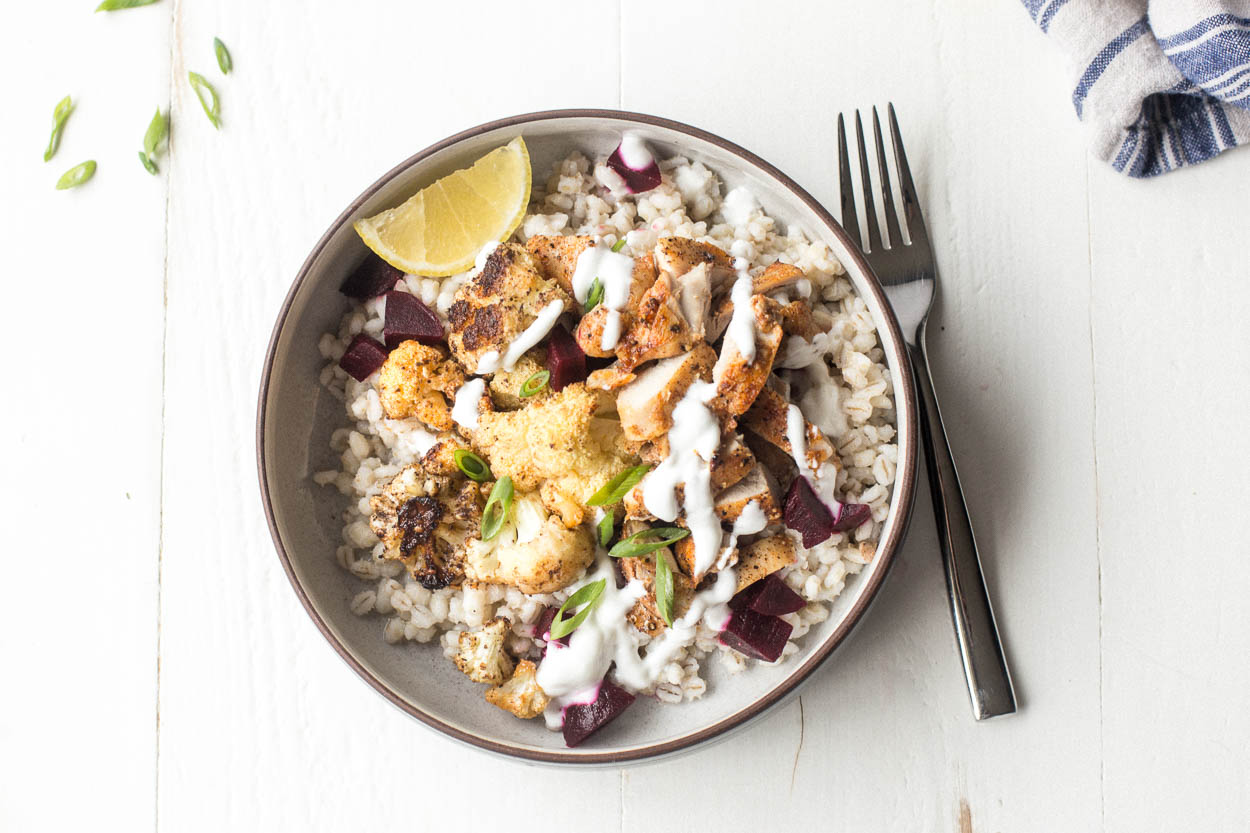 Chicken Shawarma Brown Rice Bowl