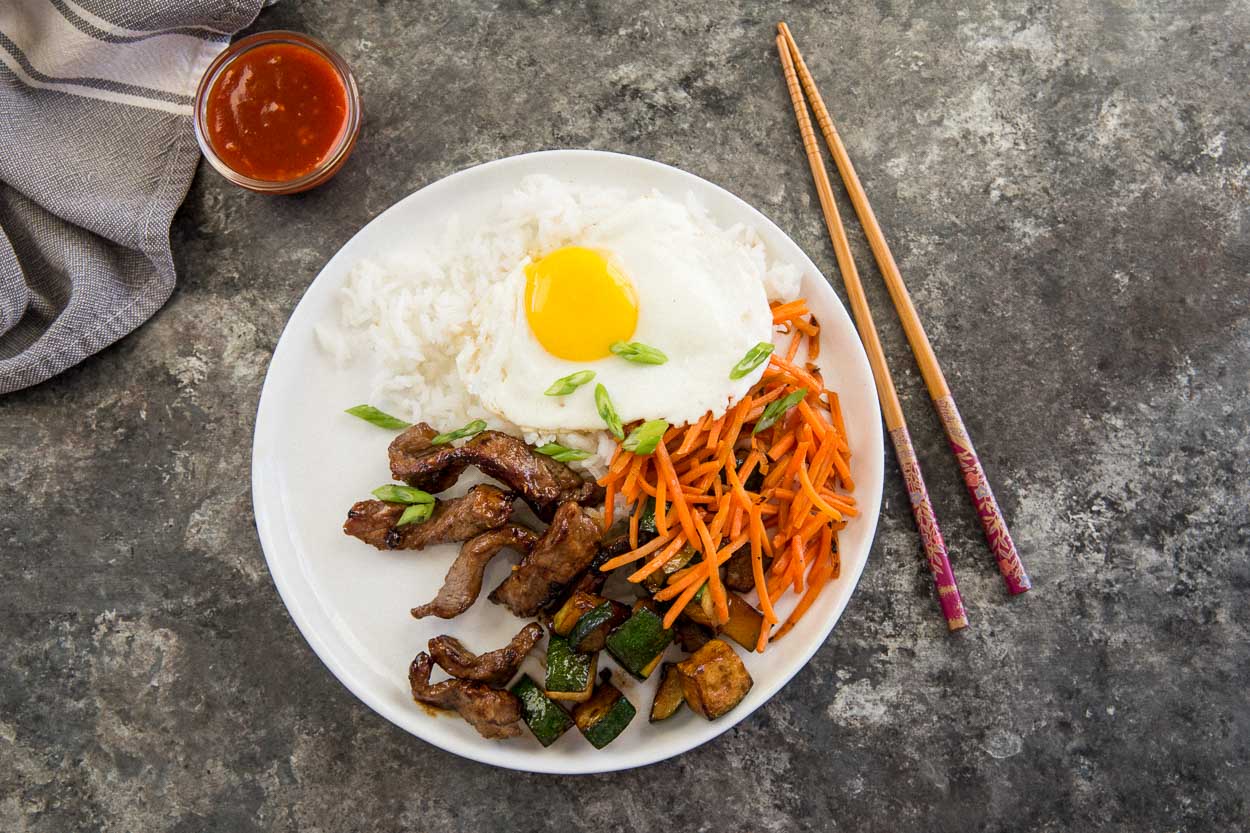 Weeknight Beef Bibimbap