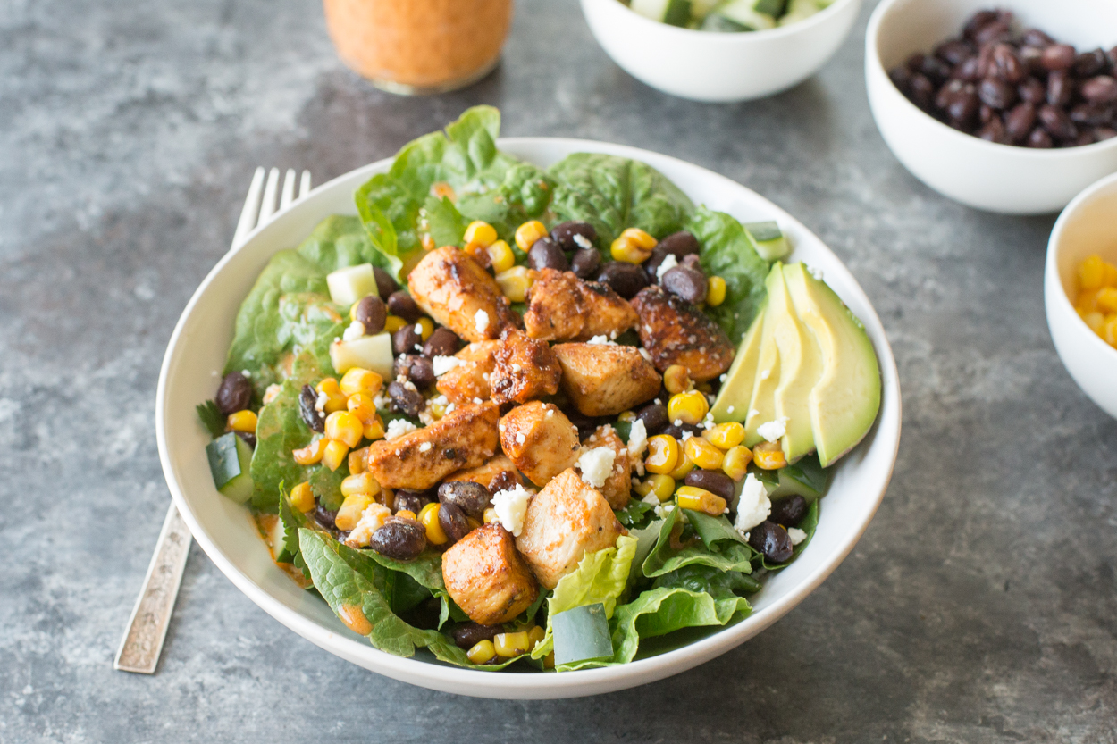 Honey Adobo Chopped Chicken Salad
