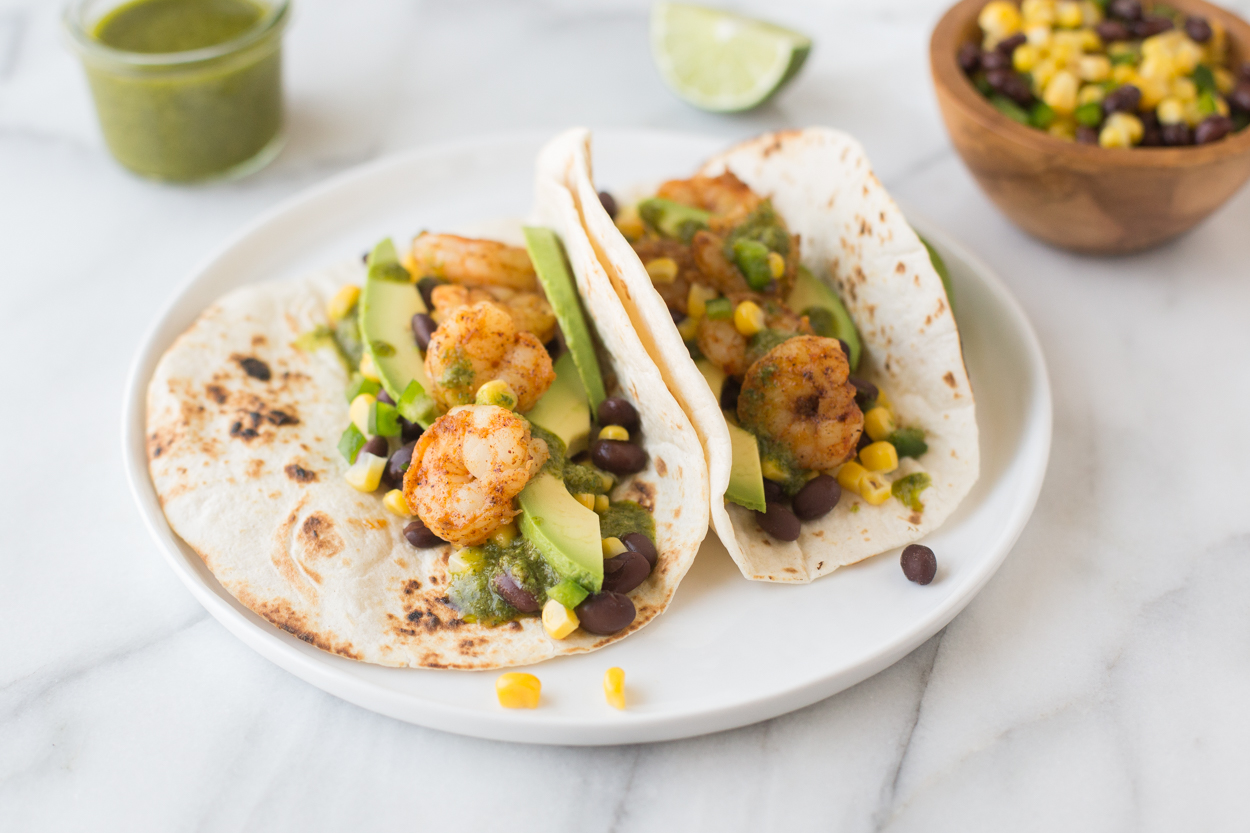 Shrimp Tacos with Chimichurri