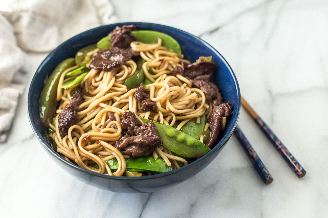 Mongolian Beef Noodles 