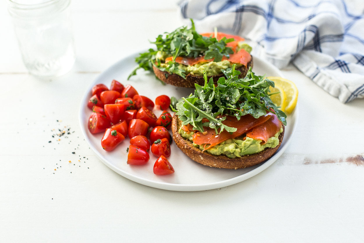Avocado Toast on a Bagel