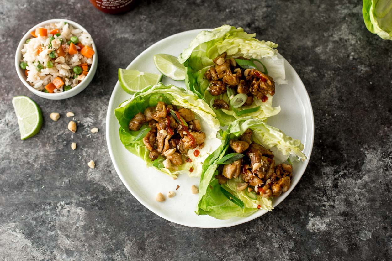 Hoisin Chicken Lettuce Cups