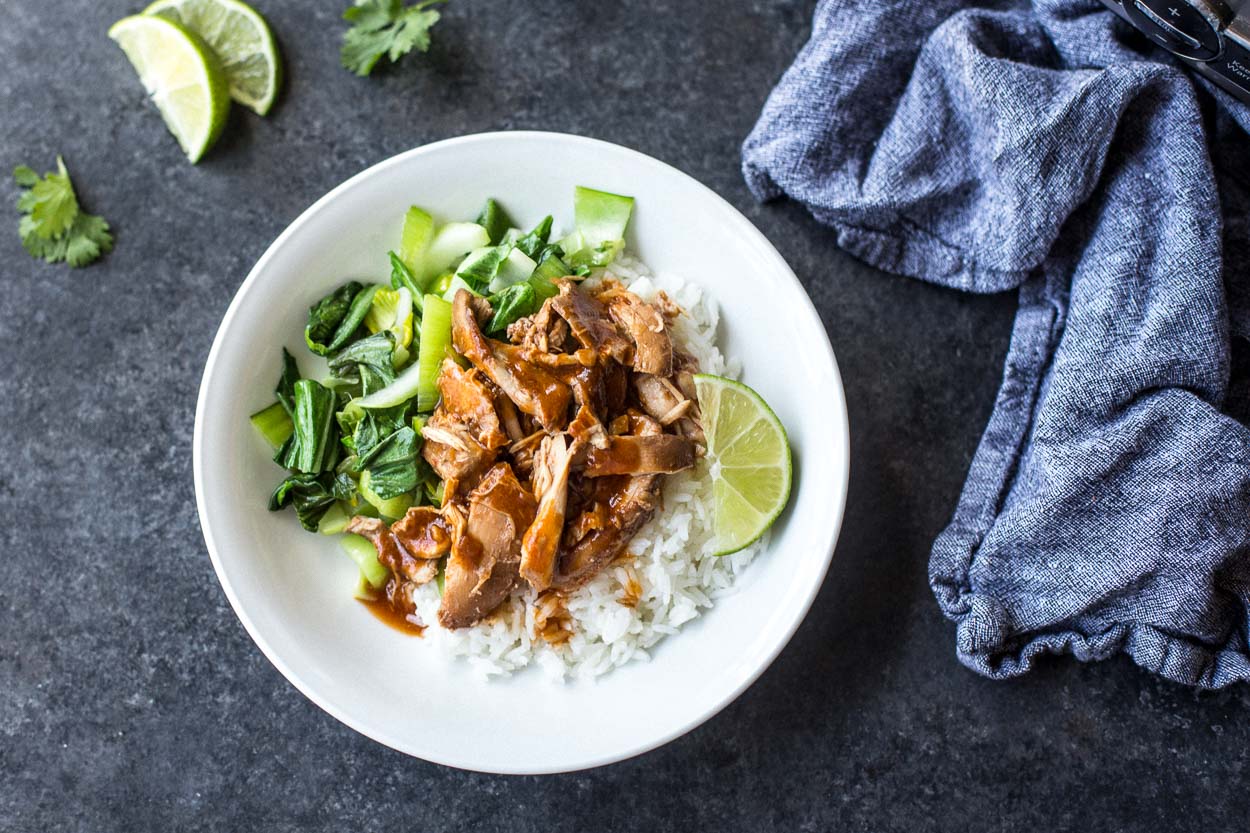 Slow Cooker Adobo Chicken with Bok Choy