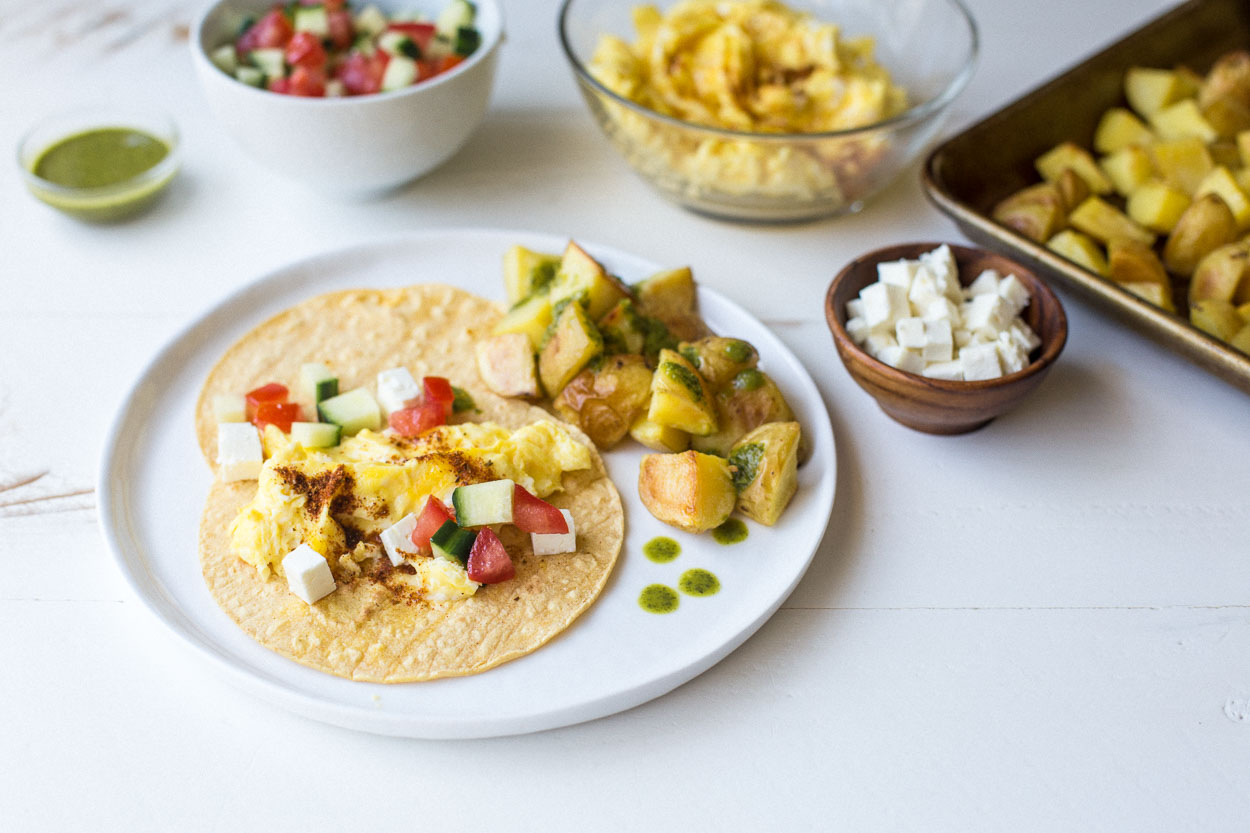 Middle-Eastern Breakfast Tacos