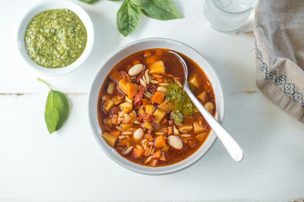 Summer Vegetable and Italian Sausage Soup