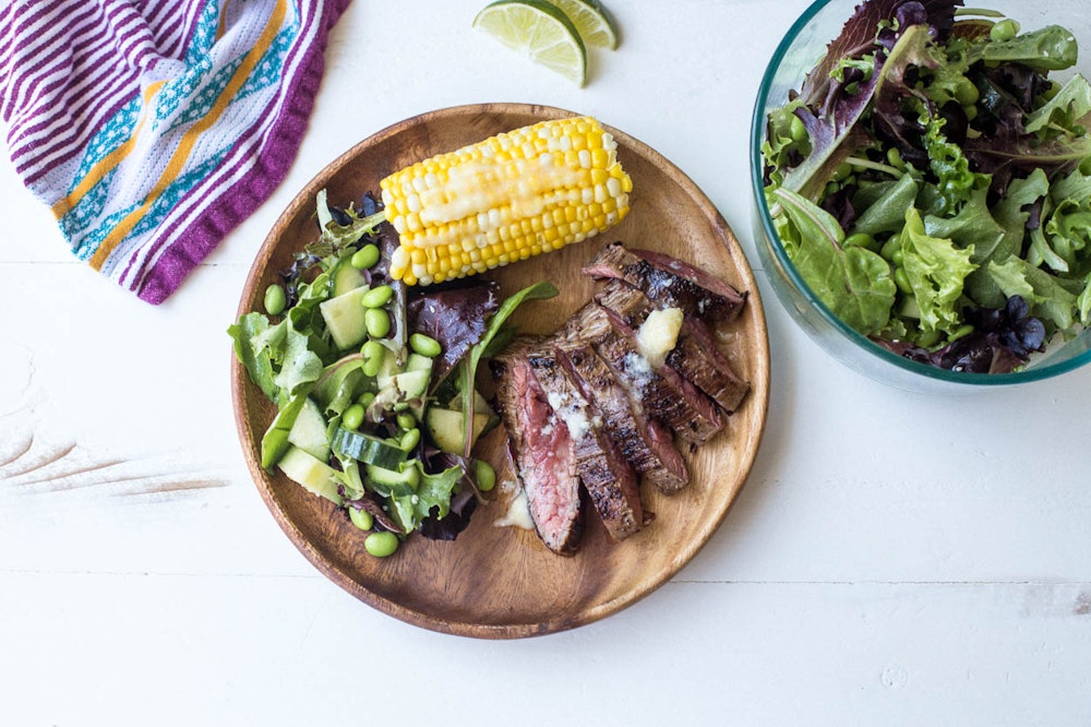 Grilled Steak with Miso Butter