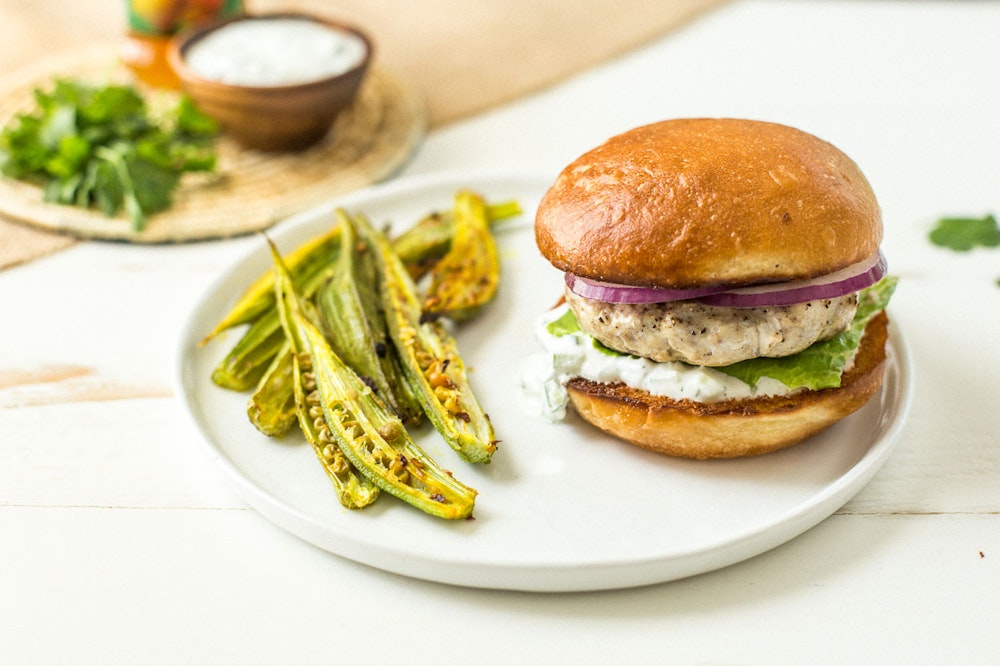 Indian Chickpea Burger