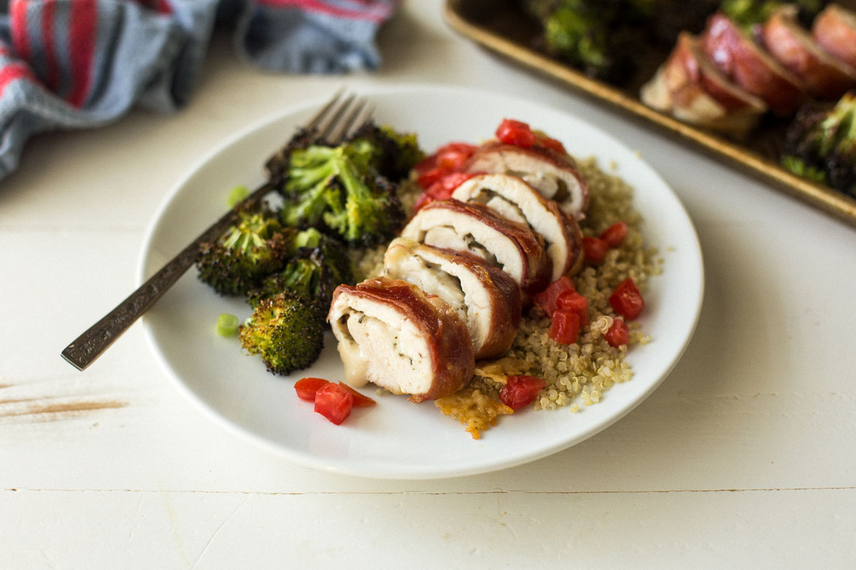 Bruschetta Chicken Roll-Ups