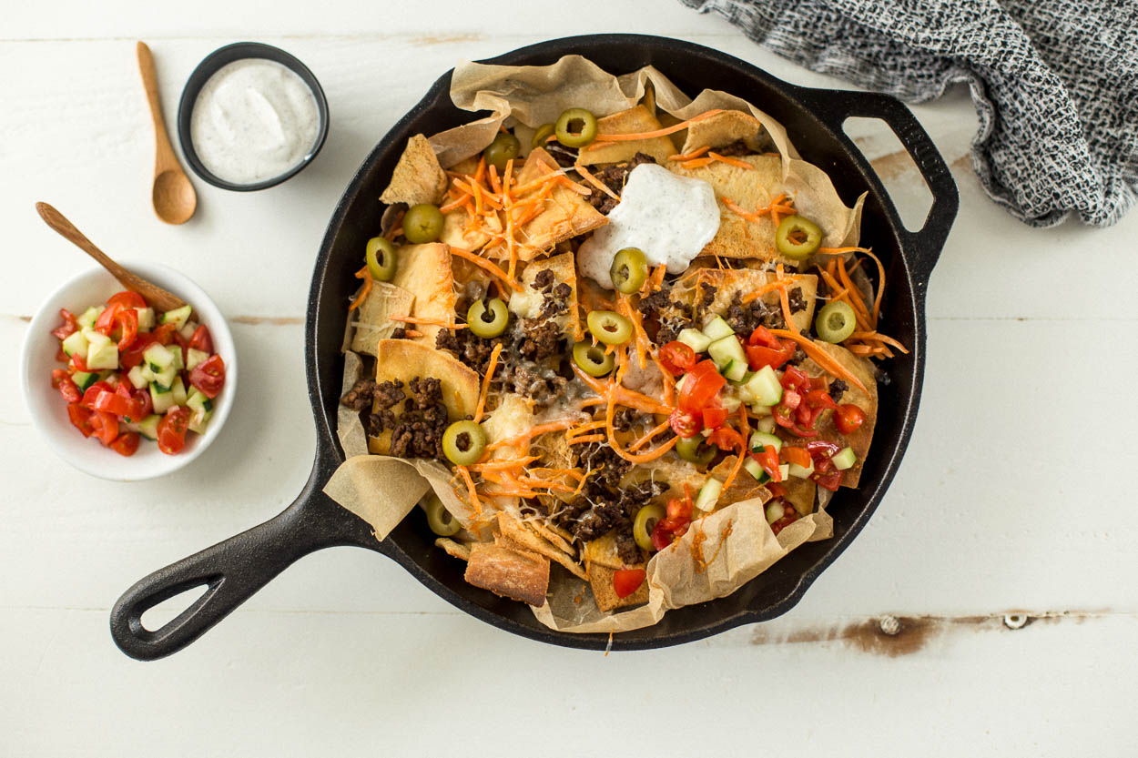 [Leftover] Lamb and Pita Chip Nachos