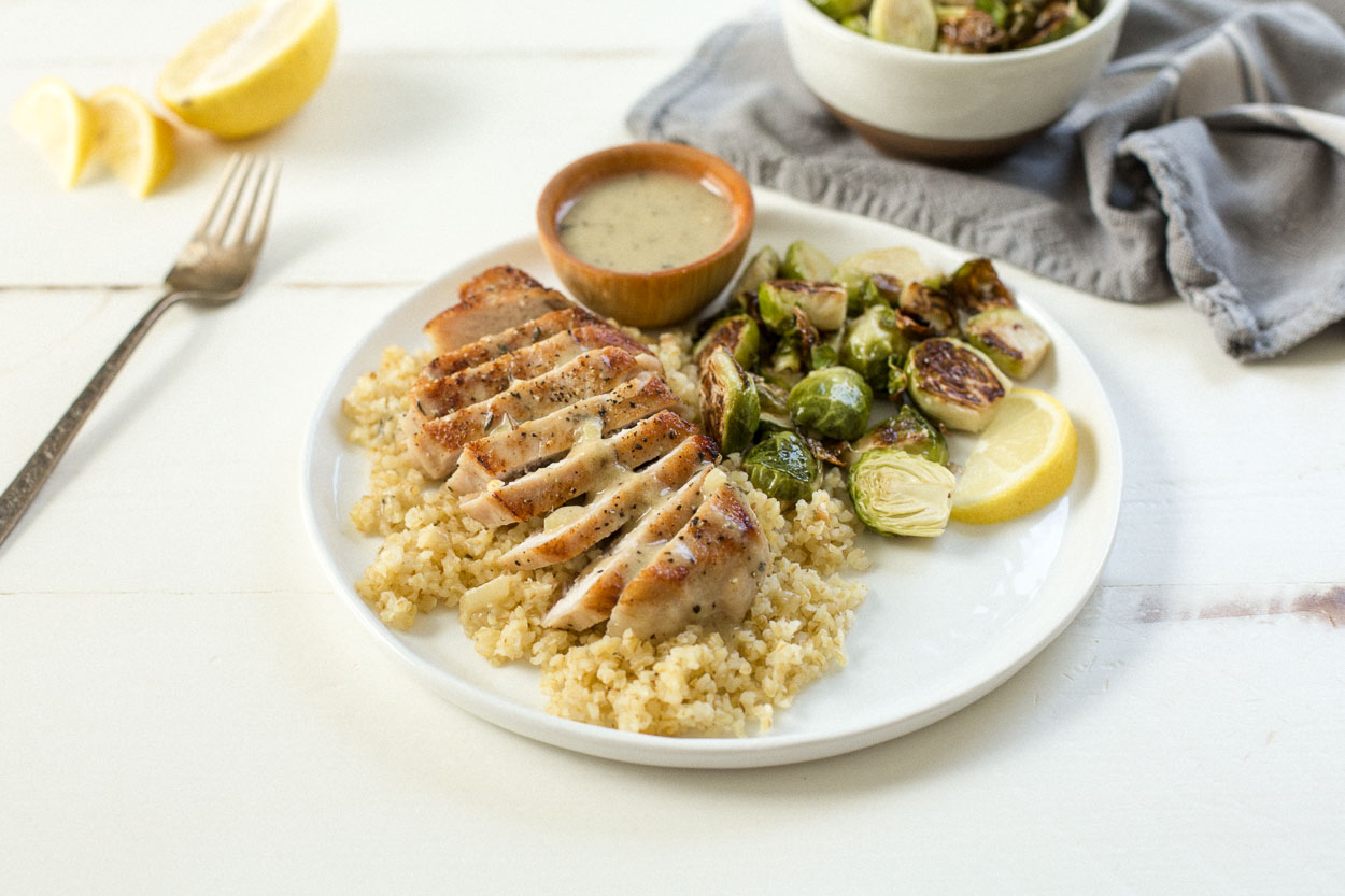 Maple-Brined Pork Chop with Pan Sauce 