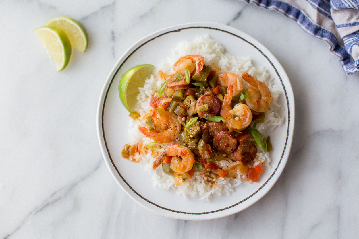 Sausage and Shrimp Gumbo 