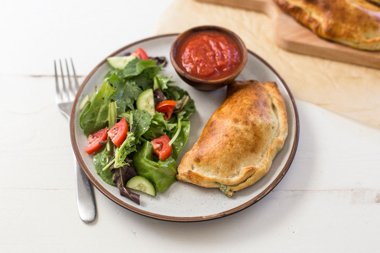 Spinach Calzone with Marinara