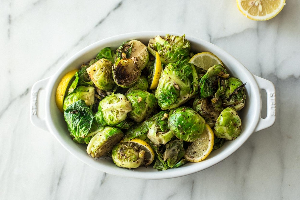 Pan-Seared Za’atar Brussels Sprouts