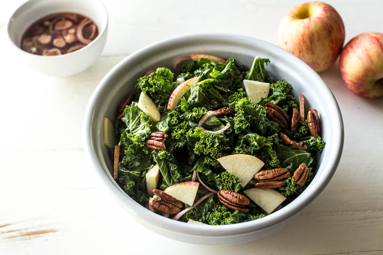 Kale Salad with Apple Cider Vinaigrette