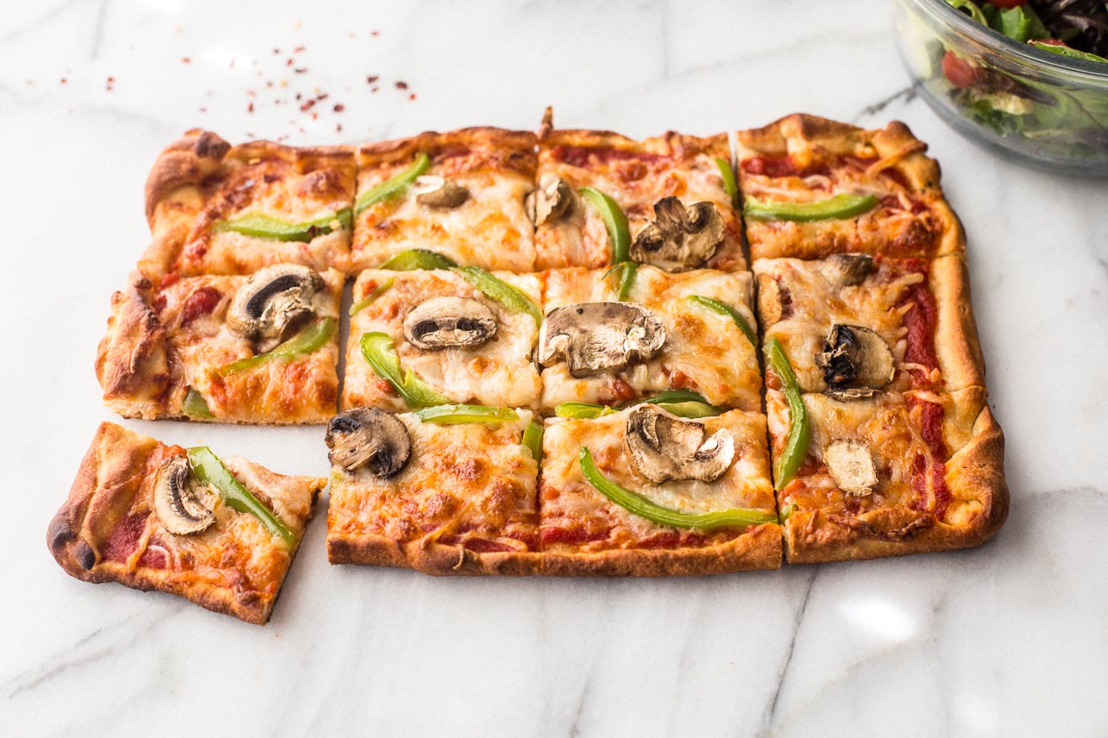 Green Pepper and Mushroom Pizza Cook Smarts