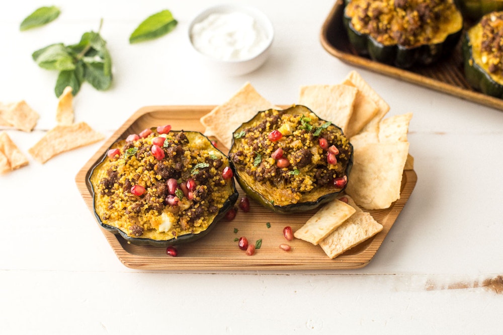 Middle Eastern Twice-Baked Acorn Squash