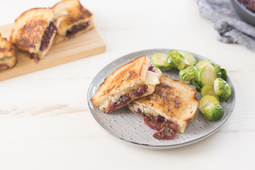 Grilled Cheese with Balsamic Red Onions