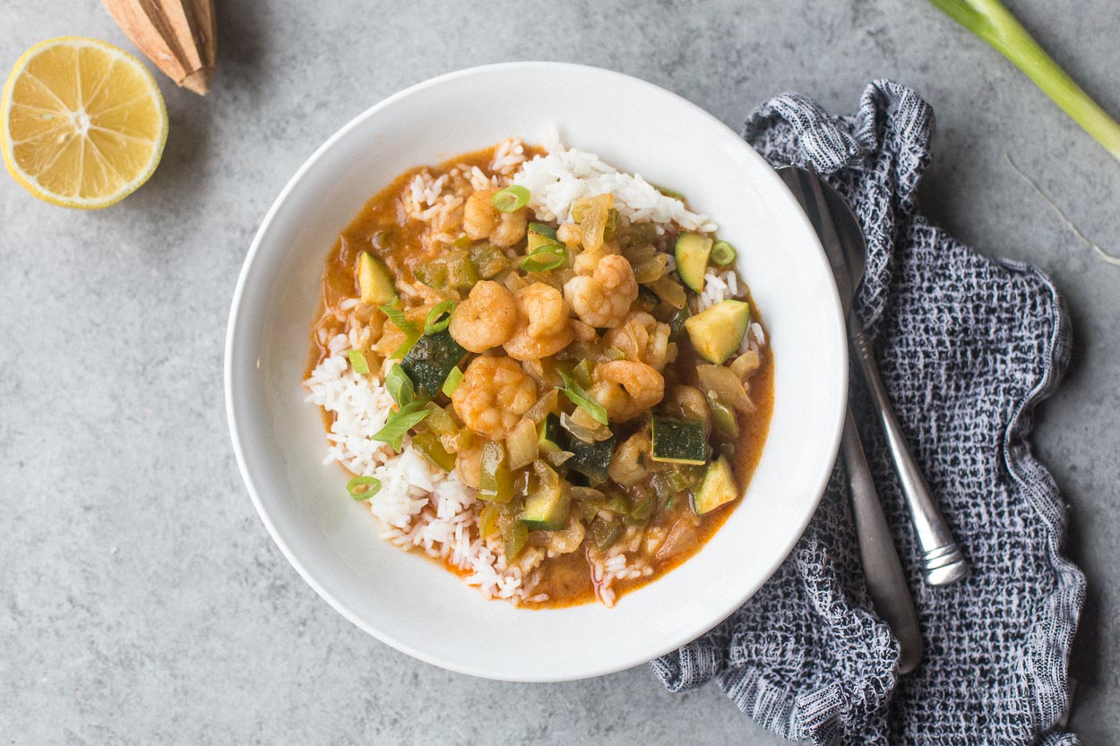 Shrimp Etouffee with Zucchini